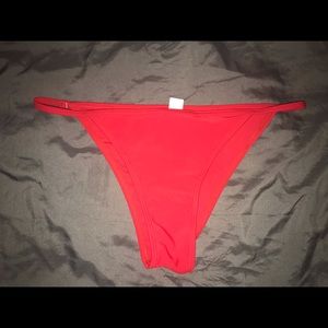 Red bikini bottoms